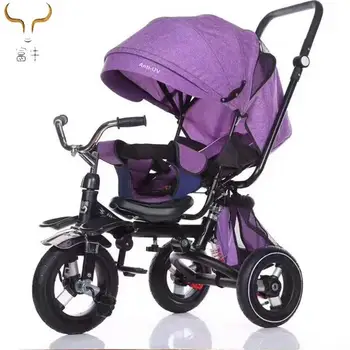 Manufacturers Direct Children's Tricycle Bicycle Baby Cart Rotating Seat Folding Rear Wheel Can Be Put