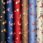Fabric Water Resistance Polyester Microfiber Fabric Floral Printed Silk Velvet Fabric For Dresses Cheongsam Clothes