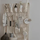 Door Bag Oem Custom Eco-friendly Canvas Door Hanging Storage Bag Hanger Pocket Wall Organizer