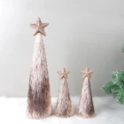 Ornaments For Glitter Rose Gold Christmas Ornaments Mini Cone Christmas Tree For Holiday/Home Decor.