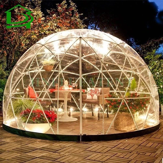2.9m outdoor waterproof clear Transparent PVC igloo Dome Tent for Garden House