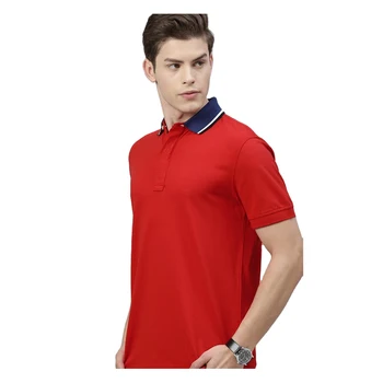 100% Cotton Pique Bio Wash M L XL XXL 3XL 4XL Men's Polo Collar Half Sleeve T Shirts for Bulk Export at Low Price