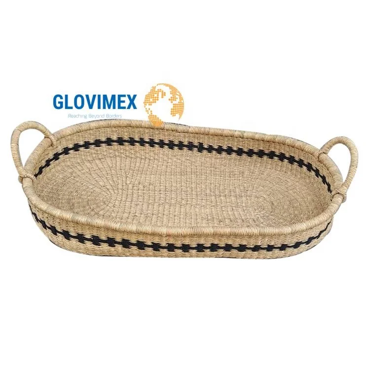 style eco-friendly basket for baby seagrass rattan woven basket