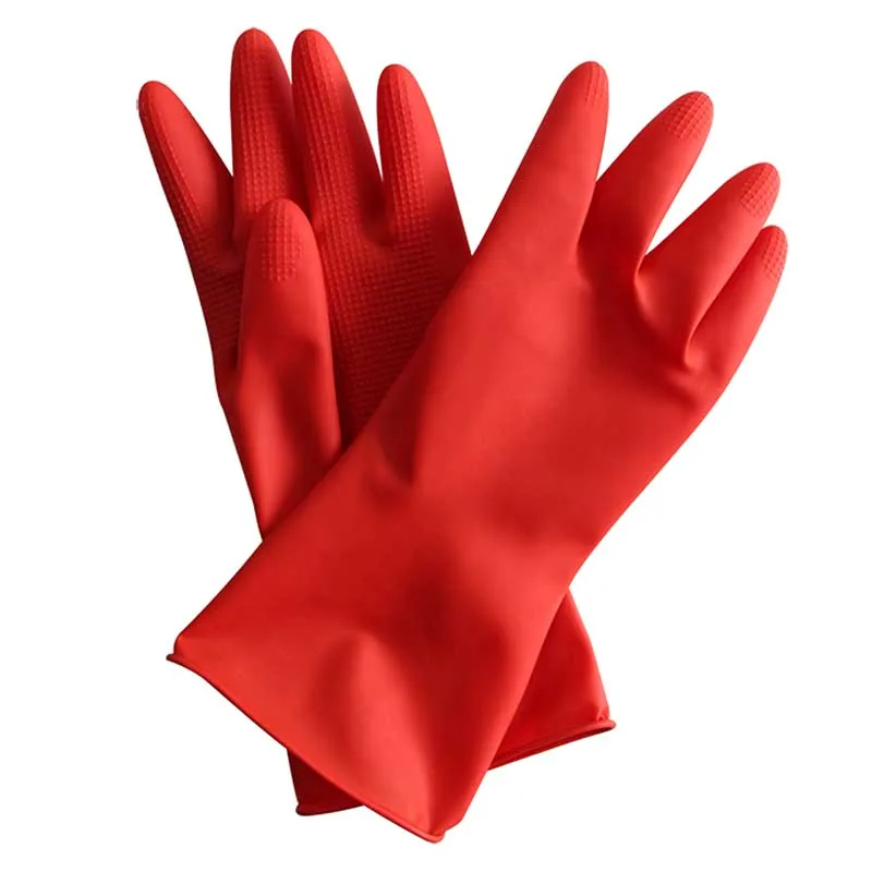 Marshalltown One Size Fits All Red Rubber Construction Gloves, (1-Pair) in  the Work Gloves department at
