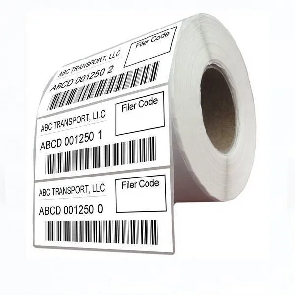colored barcode labels