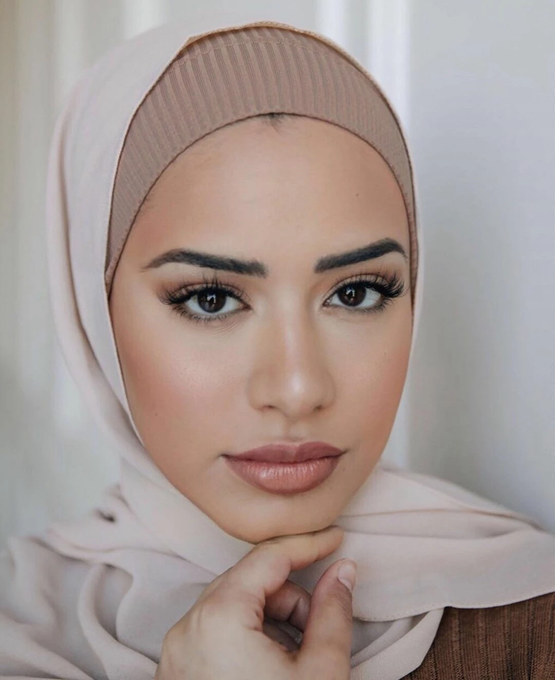 Fancy Ribbed Jersey Under Scarf Hijab 