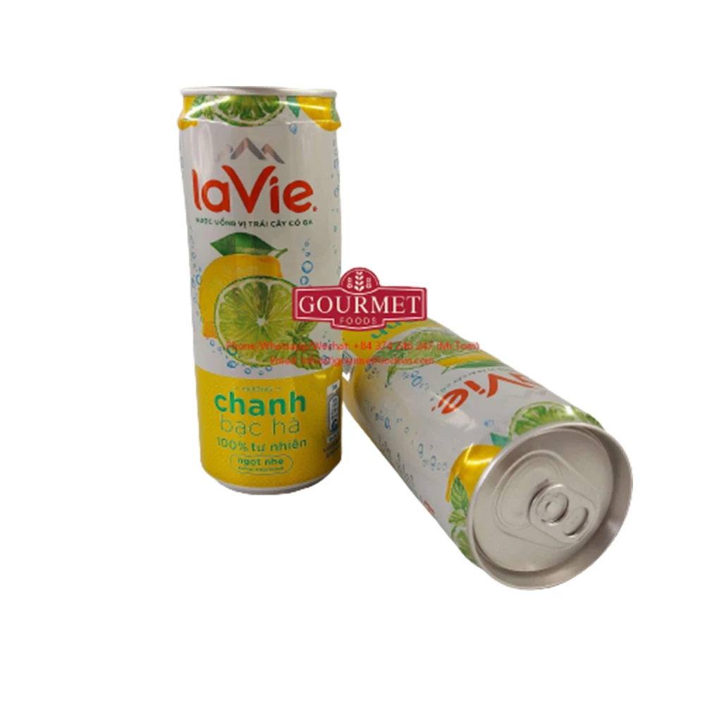 lavie sparkling carbonated drinks lemon flavor 320ml/ soft drink