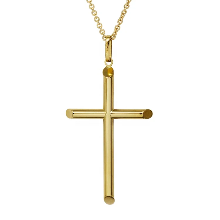Firstmadam Fashion 18k Solid Gold Plain 