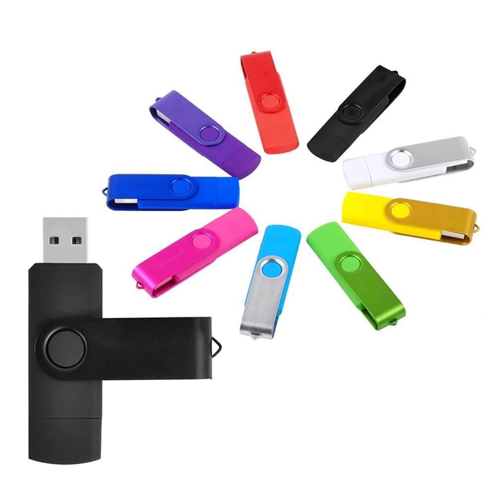 16G OTG Function Micro USB Flash Drive Memory Stick Pen Thumb for Smartphone