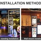 Wall Mounted Or Free Standing Touchscreen Self-service Checkout Kiosk Restaurant Fast Food Self Order Kiosk