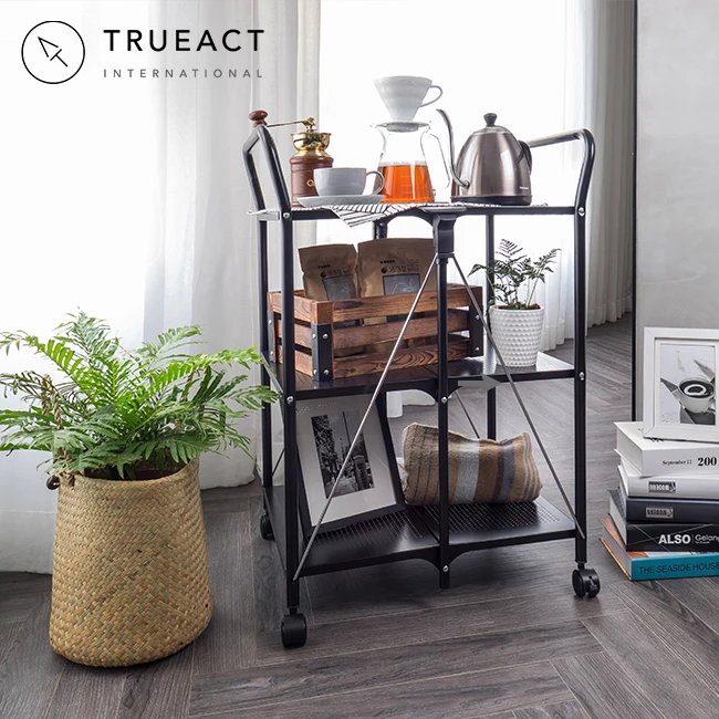 procedure boycot Republiek Ready To Ship Taiwan Manufacturer Home Foldable Folding Kitchen Serving  Storage Trolley Cart - Buy 3 Tier Collapsible Metal Kitchen Trolley  Cart,Folding Kitchen Warehouse Storage Trolley Cart,Serving Trolley Kitchen  Furniture With 4