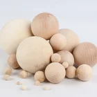 Craft China Custom Natural Unfinished Woodem Ball For Diy Craft In China