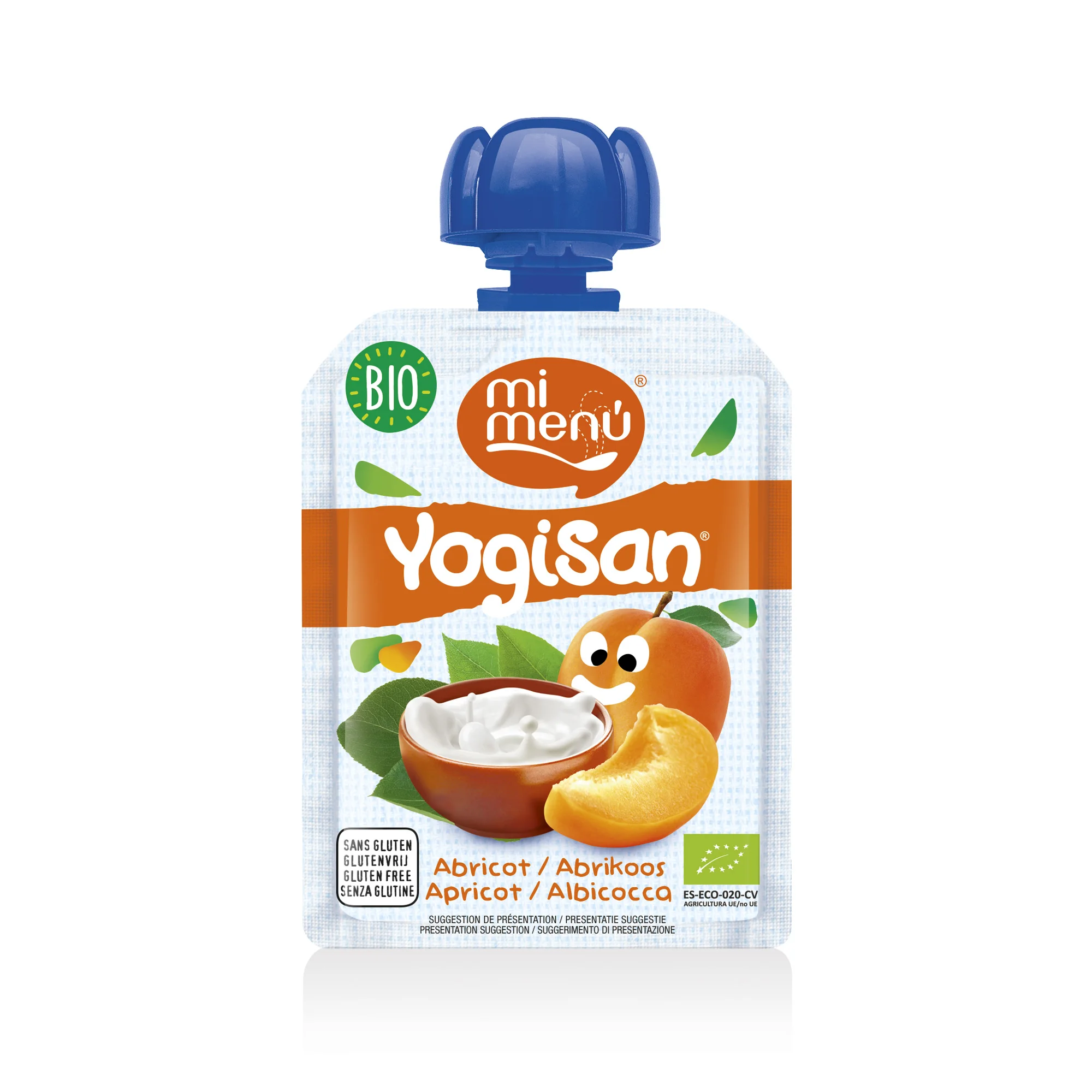 Pouch Yogisan apricot Bio - Mi menu
