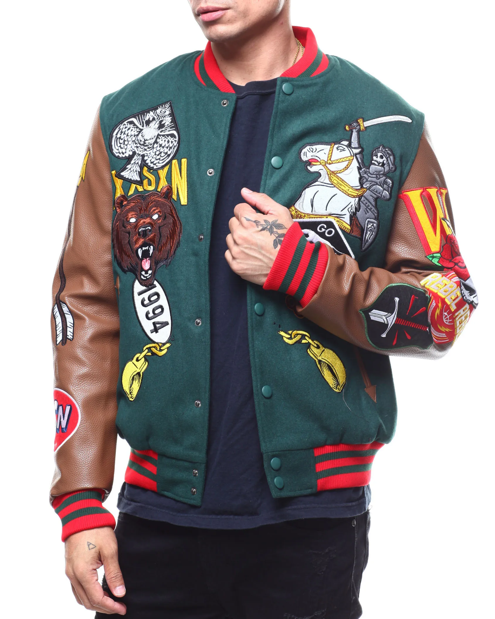 NEXUSVII×GIMME FIVE SP VARSITY JACKET | ces-cl.edu.br