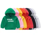 Kids Hoodies Sweatshirt Custom Printed100%cotton High Quality Kids Hoodies Solid Color Kids Sweatshirt