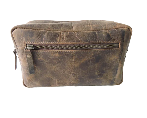 Vintage Leather Travel Organizer 