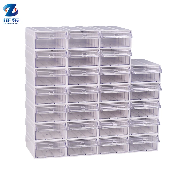 Stacking Plastic Small Parts Storage Bins 