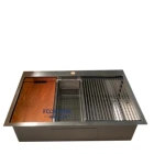 Kitchen Cheap Price Rectangular Single Bowl Undermount Stainless Steel Kitchen Ledge Sink
