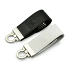 Leather Usb 4gb Personalized Gift Leather Case Usb Flash Drive 4GB 8GB 16GB With Hot Stamping Logo Usb Memory Sticks