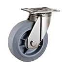 Gray Wheels WBD 4" 5" 6" 8"heavy Duty Industrial Apparatus Fix Gray Tpr Caster Wheels
