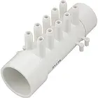 Waterway Plastic 672-4660 1.5" x 3/8" Barb 10 Ports Manifold With Plug 4