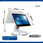 System Pos Screen China 15.6'' Touch Screen Dual Screen Intel Windows Pos System For Sale