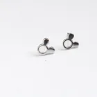 Earring PONEES Korean Fashion Carton 925 Sterling Silver Cute Mickey Stud Earring For Women Jewelry