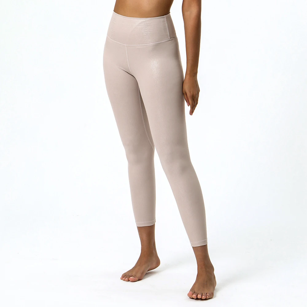 Tiktok Women High Waist Scrunch Butt Sport Fitness Workout Faux Leather Yoga Pant Leggings
