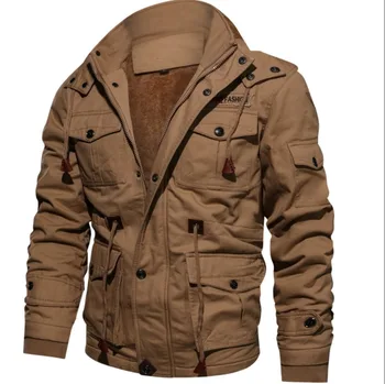 2021 High Quality Military Mens Jacket Winter Fleece Jackets Warm Thicken Outerwear Plus Size Jacket