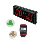 Wireless Calling Waiter Wireless Waiter Call System LED Display Restaurant Menu Holder Button