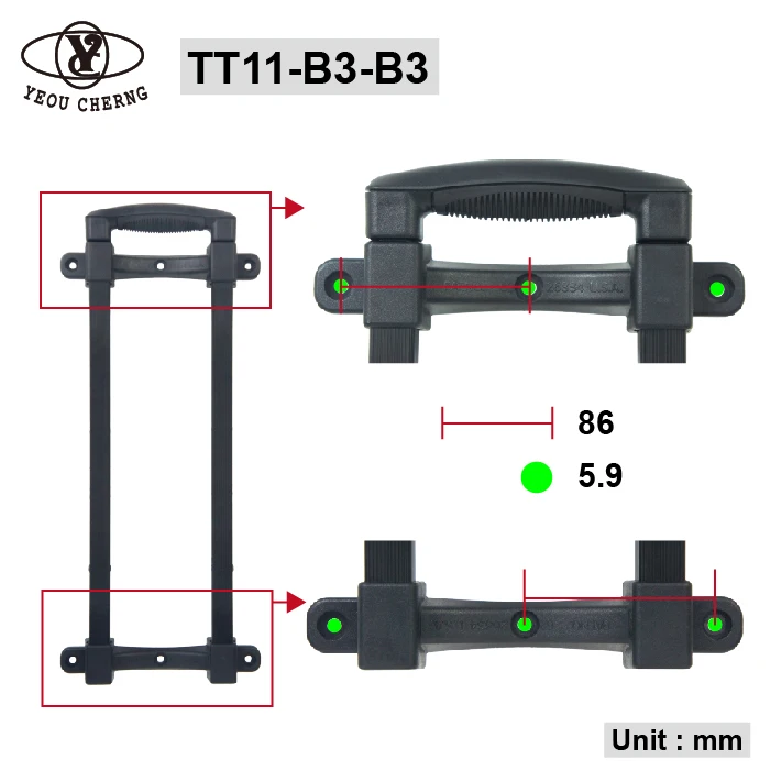 plastic trolley handle