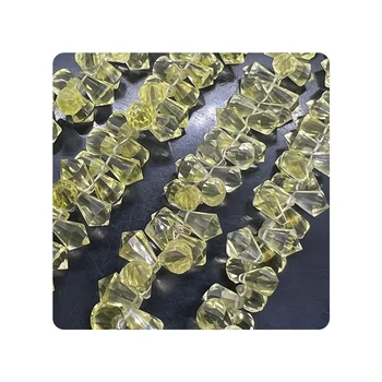 Lemon Quartz Faceted Lady Finger Shape 7x14mm Approx. 8 Inches Semi Precious Beads Wholesale Gemstone Beads