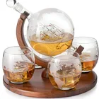 Globe Borosilicate Glass Globe Decanter Set Borosilicate Glass Red Wine Glass Whiskey Glass