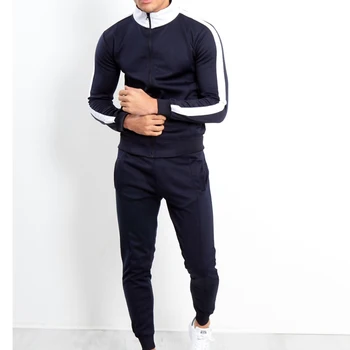 Men' 3D Plaid Sports Sets Jacket Men Set Tracksuit Street Trend Fashion Stand-up Collar Zipper Track Suit Set