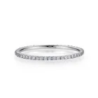 Diamond Eternity Band New Fashion Women Solid Gold Ring 14K Ultra Thin Micro Pave Diamond Eternity Wedding Band