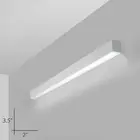Led Light Led Led Light Fixture ETL CETL DLC 130LM/W Led Suspended Light Fixture Linear Strip Light Black Linear Light