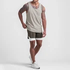 Metro Sleeveless Knitted Athletic Tank Top Casual Men Blank Printed Ribbed Gym Tank Top