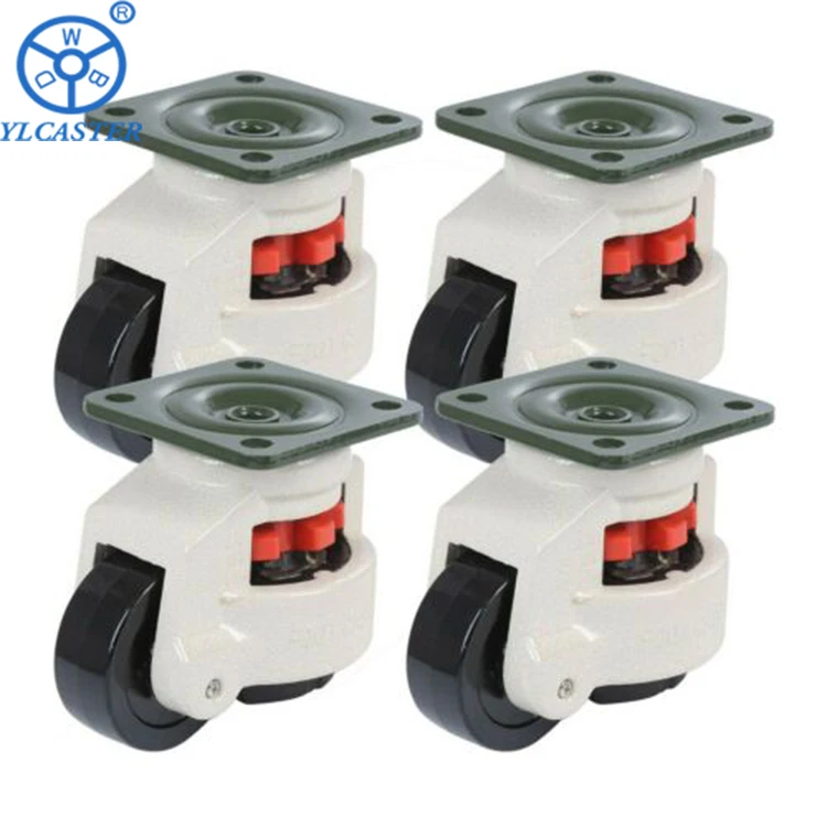 GD-80F Set of 4 Leveling Casters Low Noise Caster USA STOCK GD-60F GD-40F 