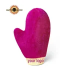 Gloves Tanning 2021 Factory Wholesale Purple Custom Logo Velvet Private Label Elastic Gloves Tanning Mitt