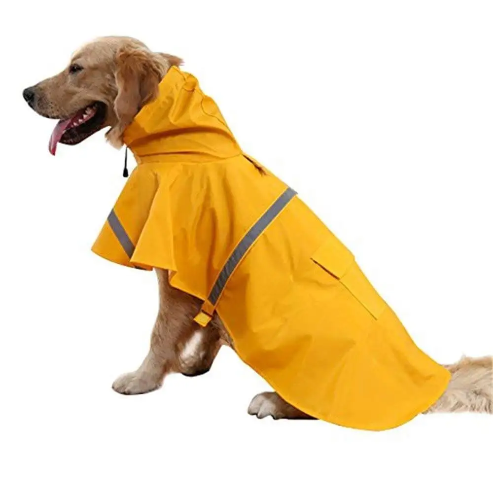 yellow rain jacket for dogs