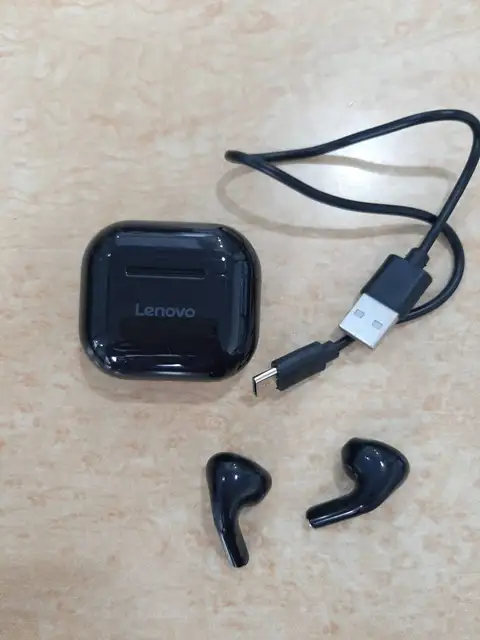 original lenovo lp40 tws wireless earphone blue tooth 5.