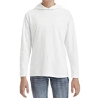 Shirt T Shirts Casual Wholesale Blank Design Girls High Quality Long Sleeve Hooded Tee Shirt Embroidery Logo T Shirts