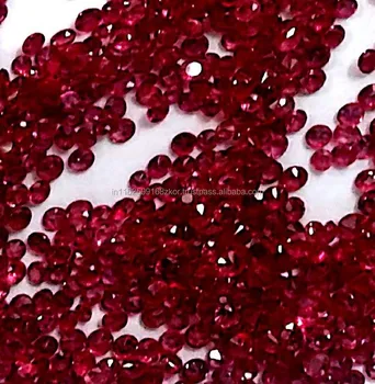 Ruby round cut loose gemstone