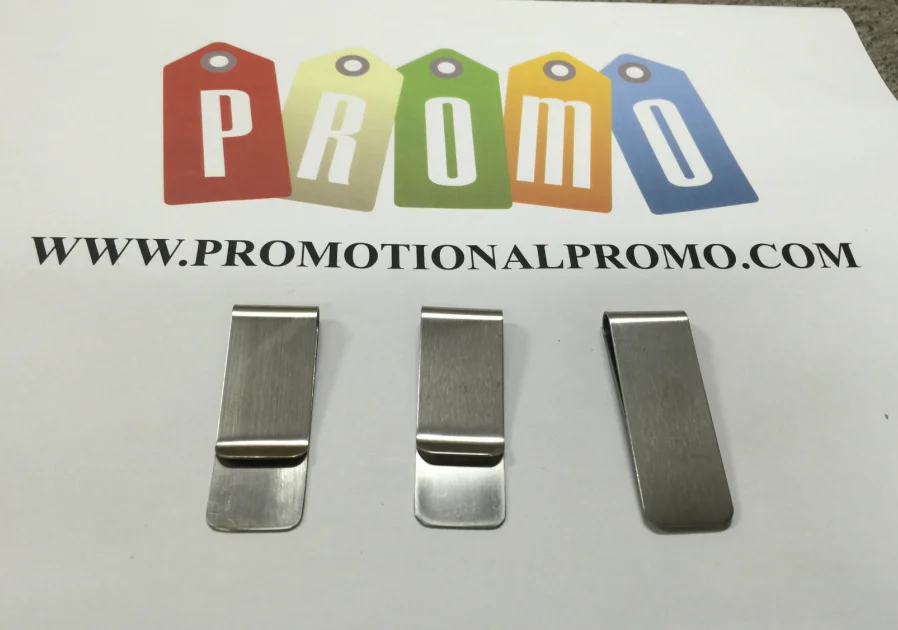 Unionpromo customized stainless steel blank metal money clip