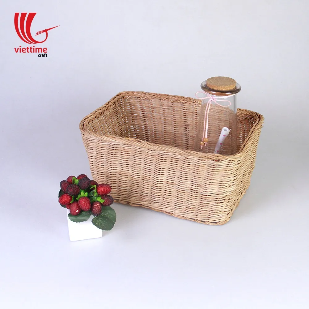 rattan storage basket for fruit, utensils (6)