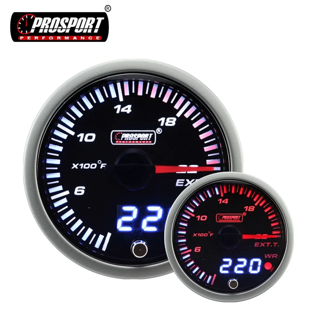 Universal 2" Jdm Egt Exhaust Temperature Gauge Engine Indicator Dial