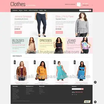 Alibaba Best Online Shopping Website Design and Website Development for Garments with SEO at Cheap Price