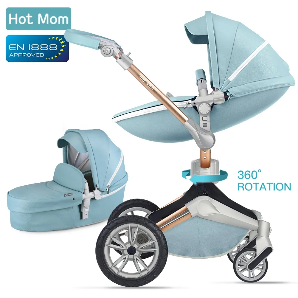 blue pram accessories