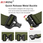 Military Belt Military Belt Military Tactical Belt Quick-Release Buckle Nylon Heavy Duty Waist Belt