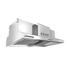 Commercial Smoke Removal Kitchen Commercial Kitchen Range Exhaust Hood With ESP For Grease Smoke Removal